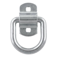 Load image into Gallery viewer, 3" X 3" Surface-Mounted Tie-Down D-Ring (3600 Lbs Clear Zinc)