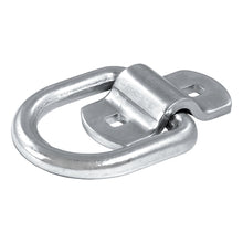Load image into Gallery viewer, 3" X 3" Surface-Mounted Tie-Down D-Ring (3600 Lbs Clear Zinc)