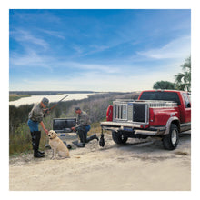 Load image into Gallery viewer, Bright Aluminum 48" X 48" Double-Door Dog Box With Full Enclosure &amp; Storage