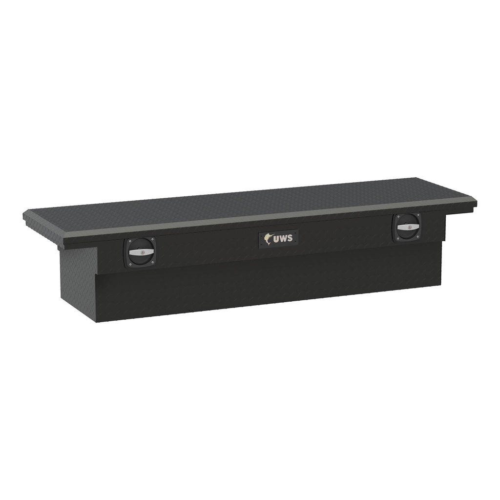 Matte Black Aluminum 69" Secure Lock Tool Box With Low Profile (Heavy Packaging)