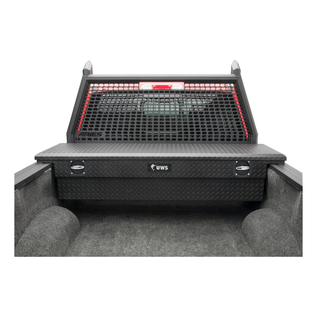 Matte Black Aluminum 69" Secure Lock Tool Box With Low Profile (Heavy Packaging)