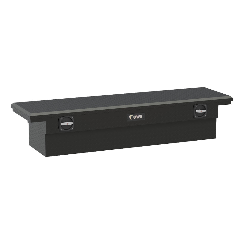 Matte Black Aluminum 72" Secure Lock Tool Box With Low Profile (Heavy Packaging)