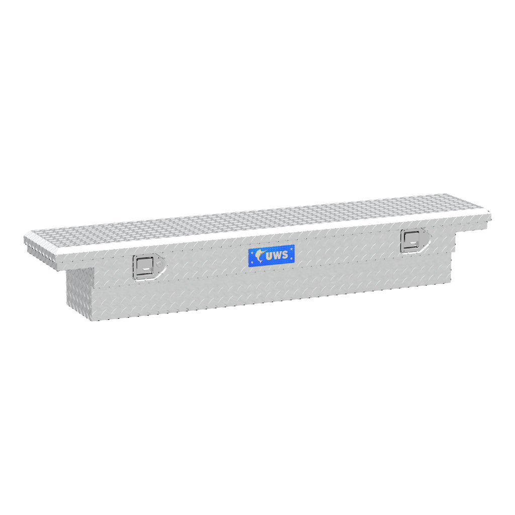 Bright Aluminum 63" Slim-Line Crossover Box Low Profile (Heavy Packaging)