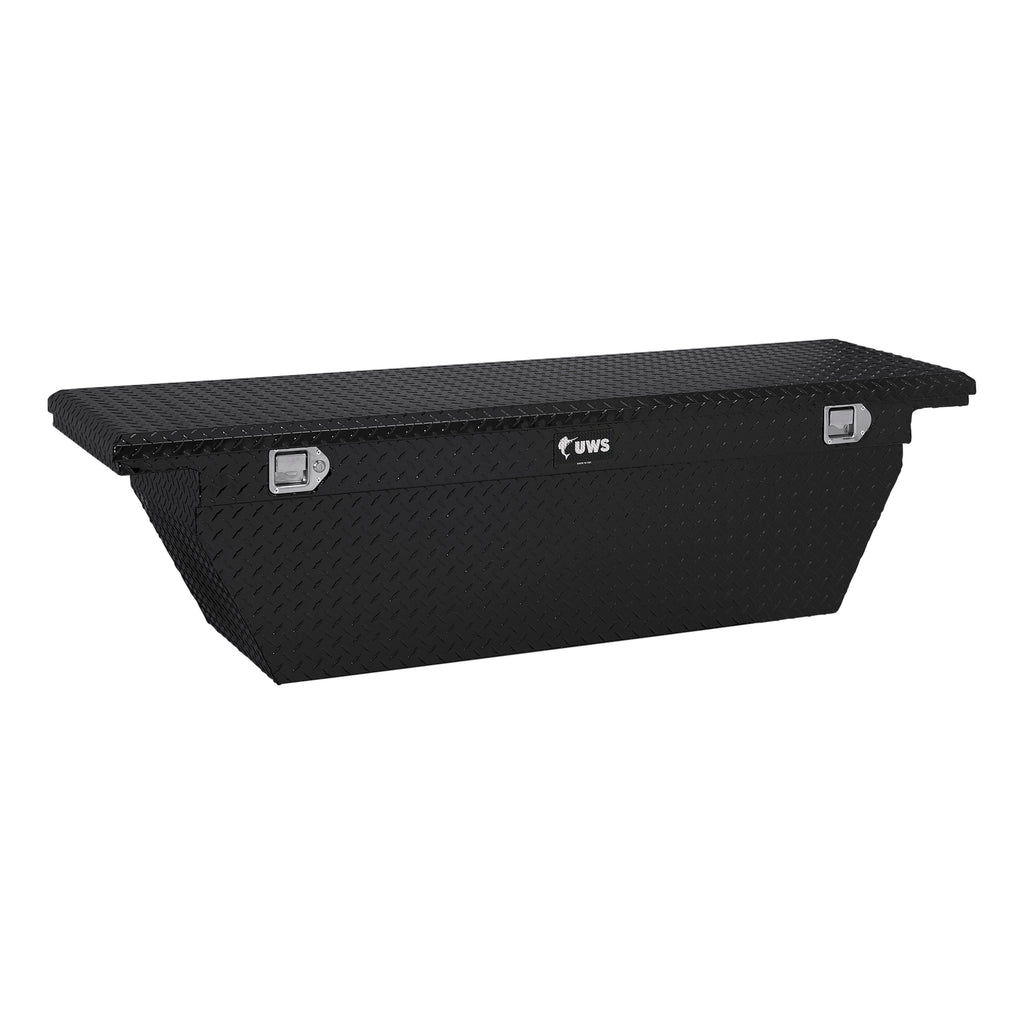 Gloss Black Aluminum 69" Deep Angle Tool Box Low Profile (Heavy Packaging)