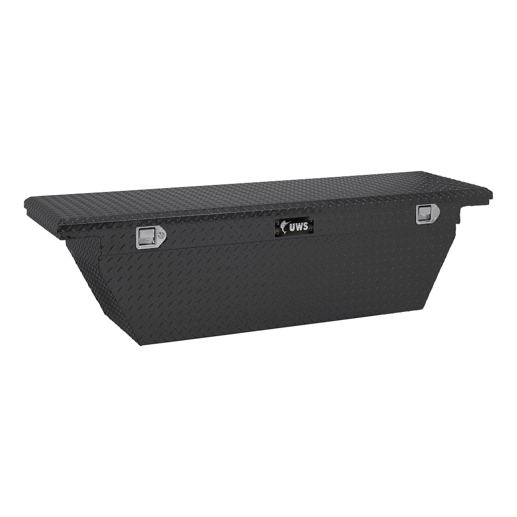 Matte Black Aluminum 69" Deep Angle Tool Box Low Profile (Heavy Packaging)