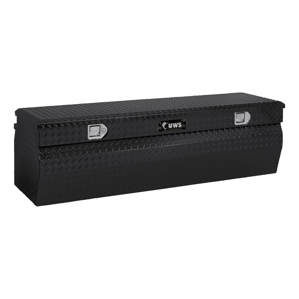 Gloss Black Aluminum 60" Wedge Utility Chest Box (Heavy Packaging)
