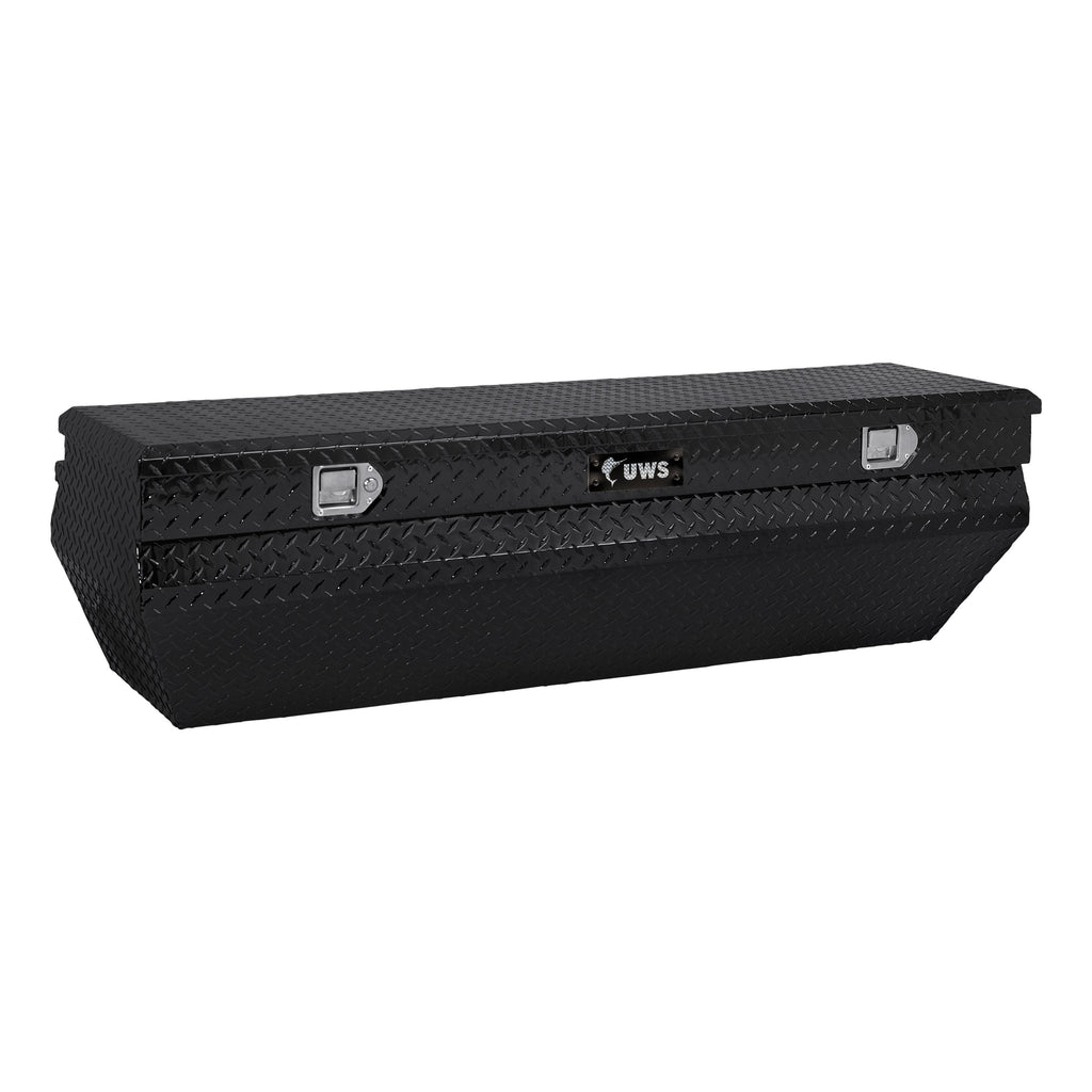 Gloss Black Aluminum 62" Wedged Angled Utility Chest Box (Heavy Packaging)