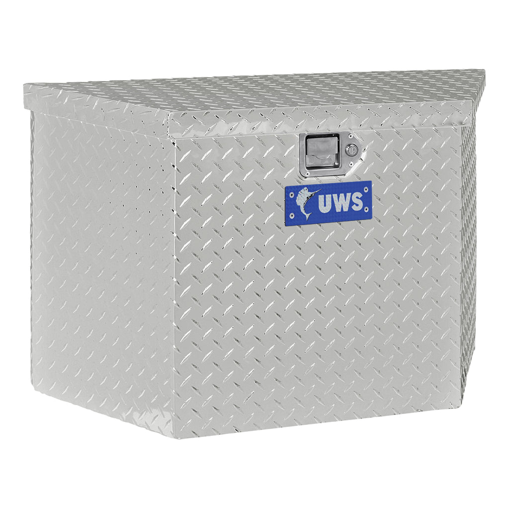 Bright Aluminum 49" Trailer Tongue Box (Heavy Packaging)