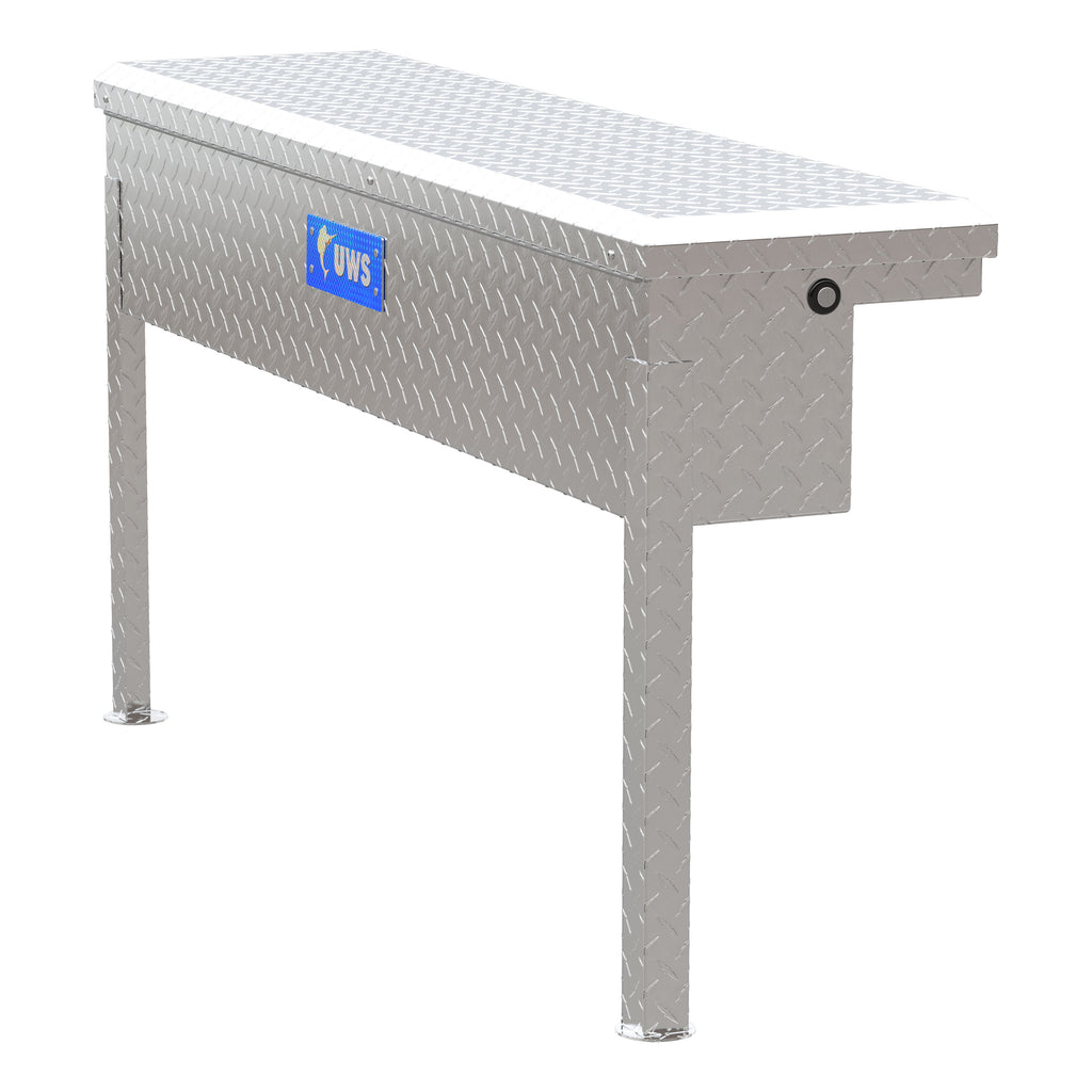 Bright Aluminum 48" Truck Side Tool Box With Low Profile (Heavy Packaging)