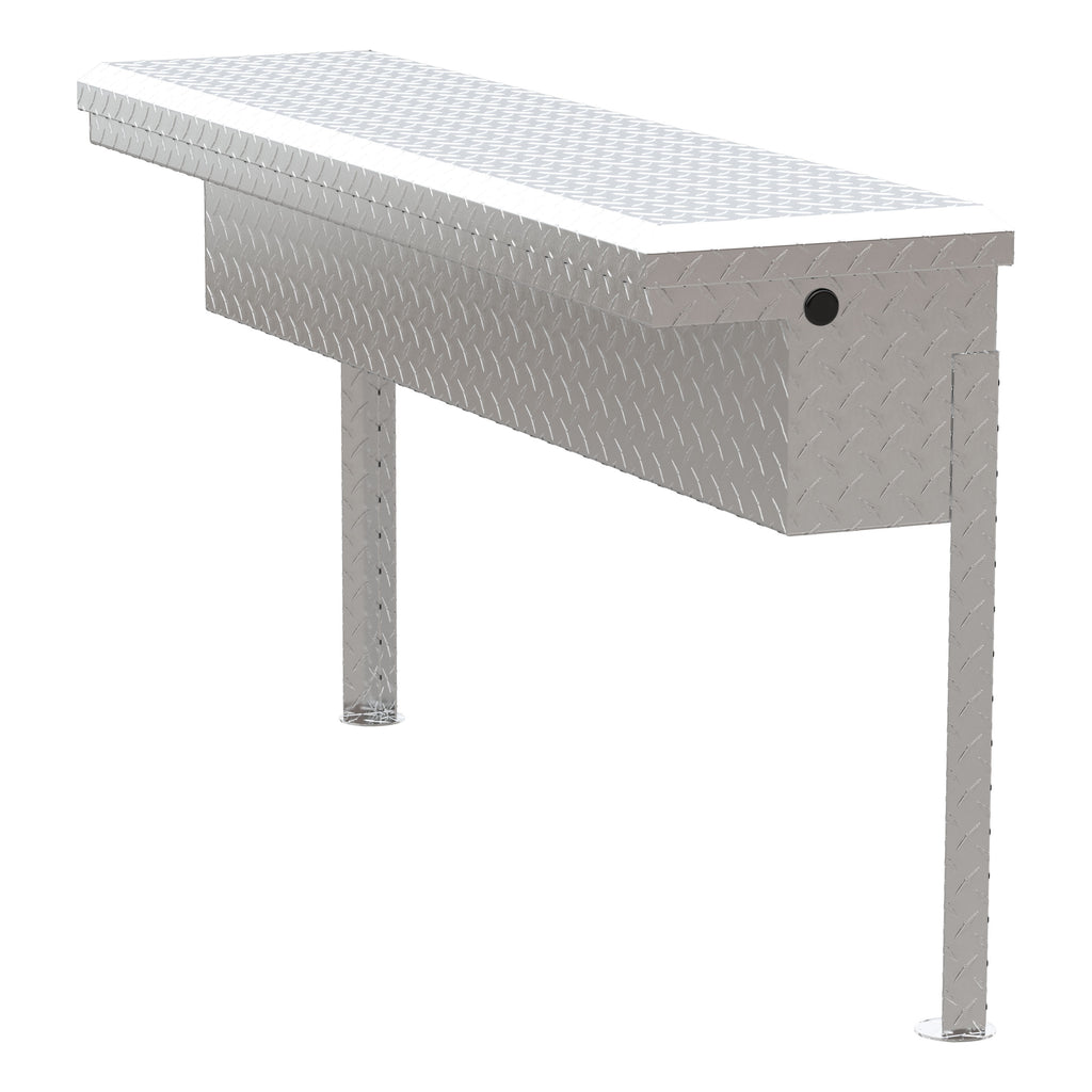 Bright Aluminum 48" Truck Side Tool Box With Low Profile (Heavy Packaging)