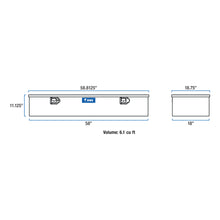 Load image into Gallery viewer, Matte Black Aluminum 58" 5th Wheel Truck Tool Box (LTL Shipping Only)