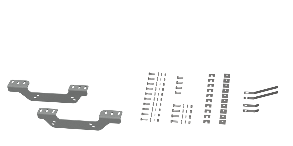 RVR2506 CUSTOM INSTALLATION KIT FOR UNIVERSAL MOUNTING RAILS FOR SOME CHEVY TRUCKS