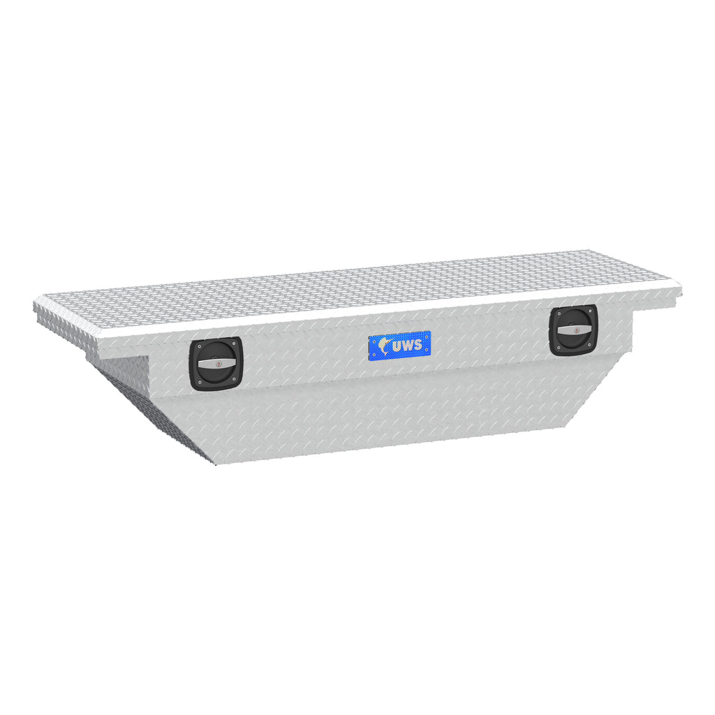 Aluminum 63" Secure Lock Angled Truck Tool Box Low Profile (LTL Shipping Only)