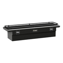 Load image into Gallery viewer, Gloss Black Aluminum 69" Secure Lock Crossover Truck Tool Box Low Profile Rail