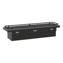Load image into Gallery viewer, Matte Black Aluminum 72" Secure Lock Crossover Truck Tool Box Low Profile Rail