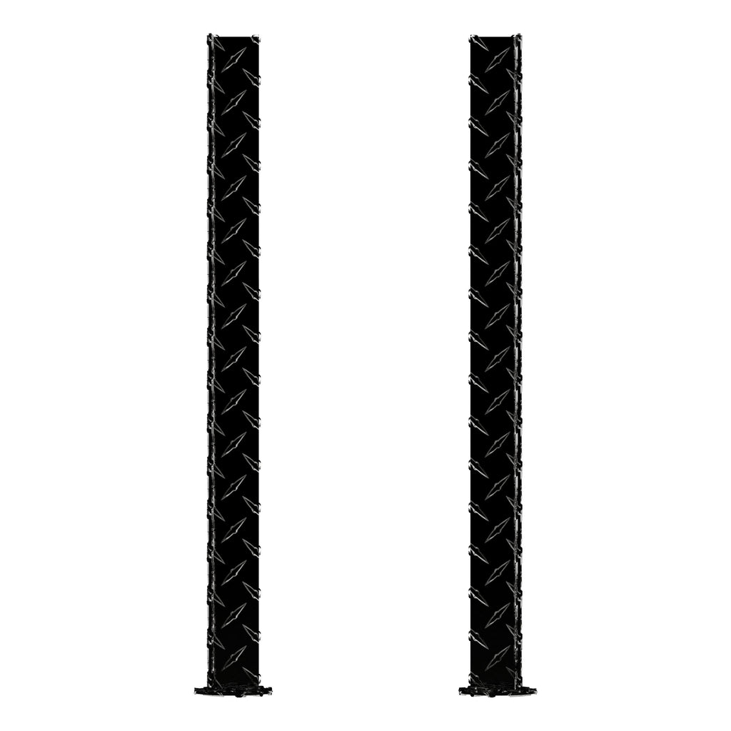 Replacement Black Aluminum Truck Side Tool Box Legs - 1 Pair