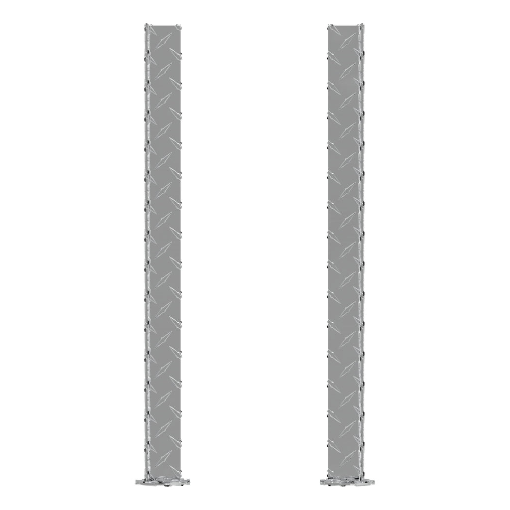 Replacement Bright Aluminum Truck Side Tool Box Legs - 1 Pair