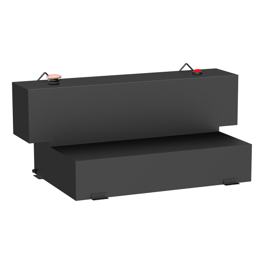 Matte Black Hammerhead-Style 100-Gallon L-Shape Steel Transfer Tank