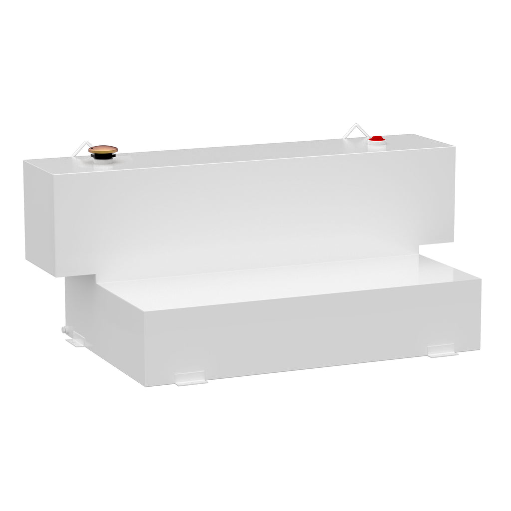 White Hammerhead-Style 100-Gallon L-Shape Steel Transfer Tank