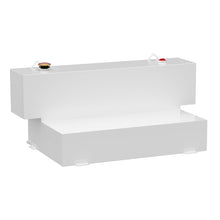 Load image into Gallery viewer, White Hammerhead-Style 100-Gallon L-Shape Steel Transfer Tank