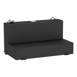 Matte Black 75-Gallon L-Shape Steel Transfer Tank