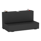 Matte Black 75-Gallon L-Shape Steel Transfer Tank