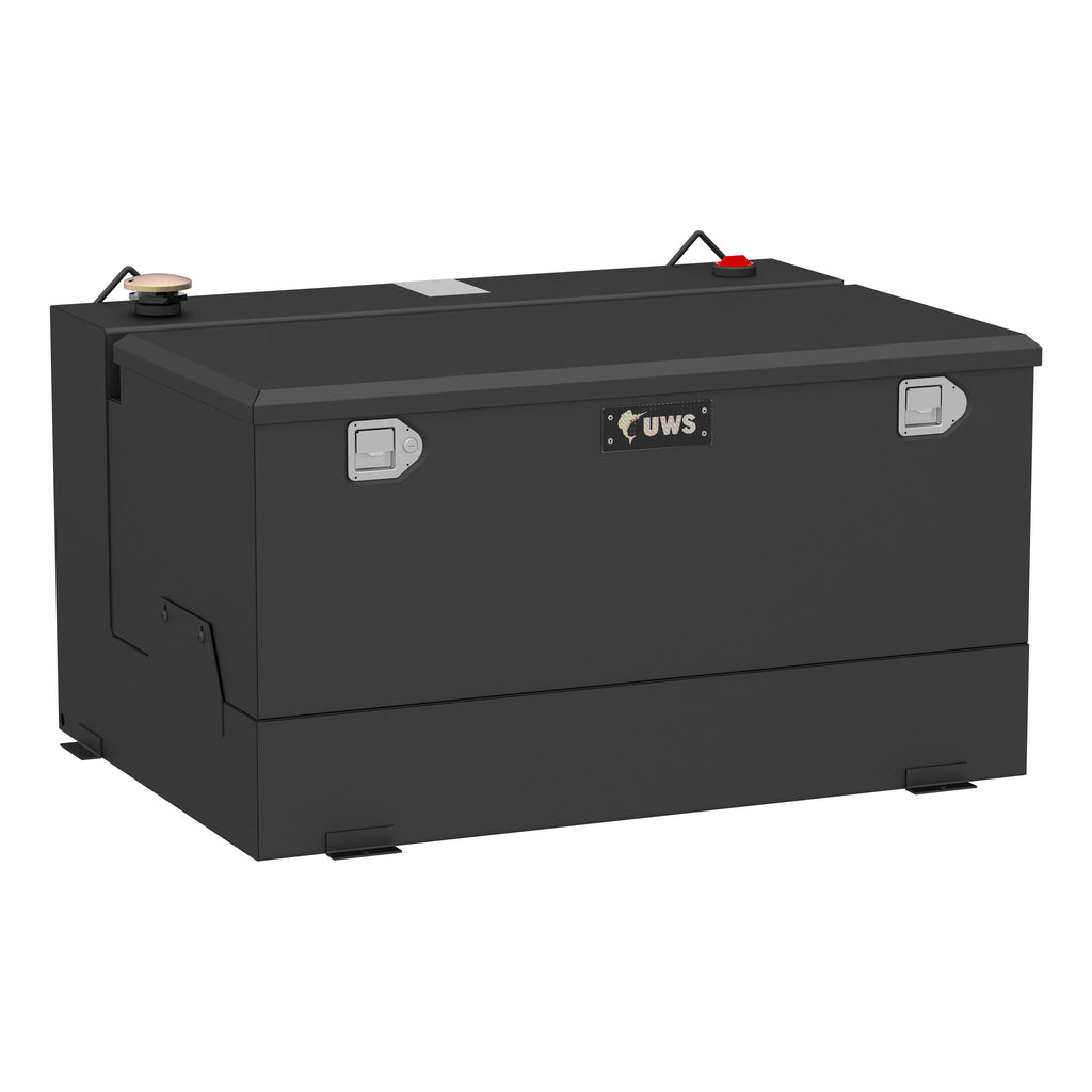 Matte Black 85-Gallon Steel-Aluminum Combo Transfer Tank