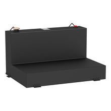 Load image into Gallery viewer, Matte Black 85-Gallon L-Shape Steel Transfer Tank