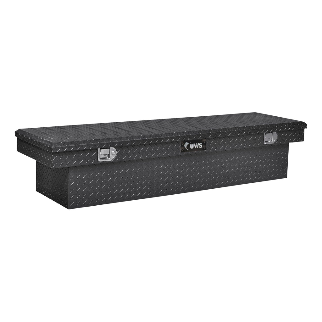Gloss Black Aluminum 63" Crossover Truck Tool Box (LTL Shipping Only)