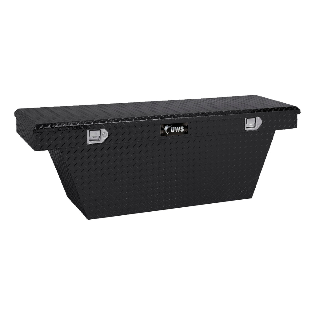 Gloss Black Aluminum 63" Deep Angled Truck Tool Box (LTL Shipping Only)