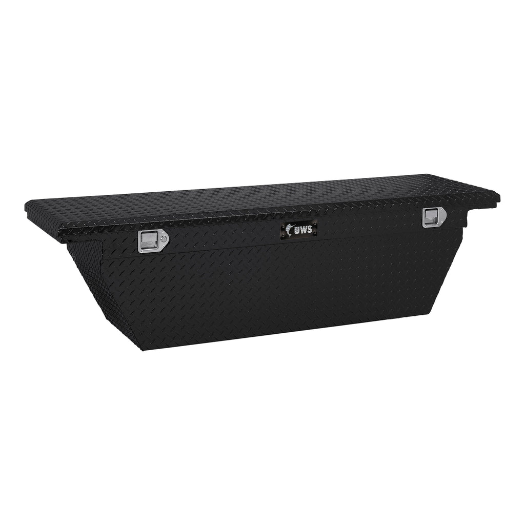 Gloss Black 69" Deep Angled Truck Tool Box Low Profile (LTL Shipping Only)