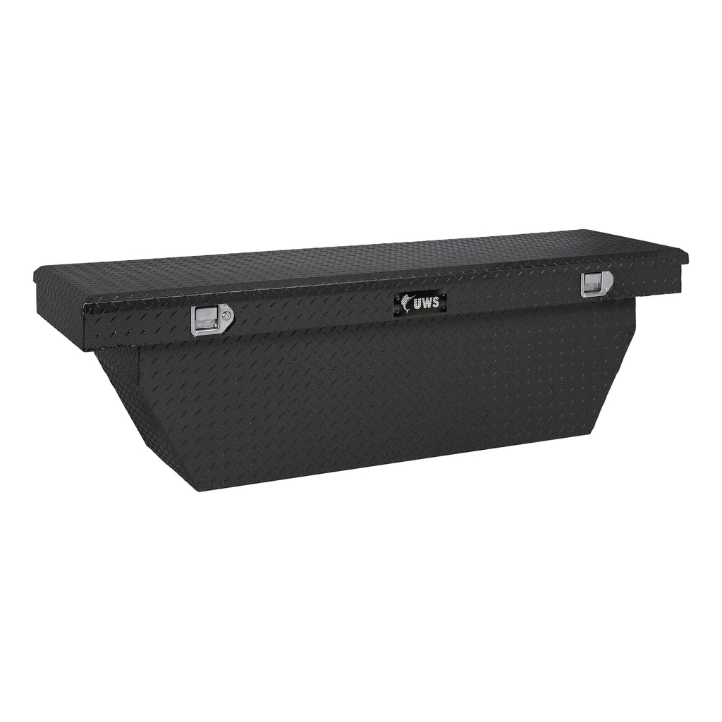 Matte Black Aluminum 69" Deep Angled Crossover Truck Tool Box