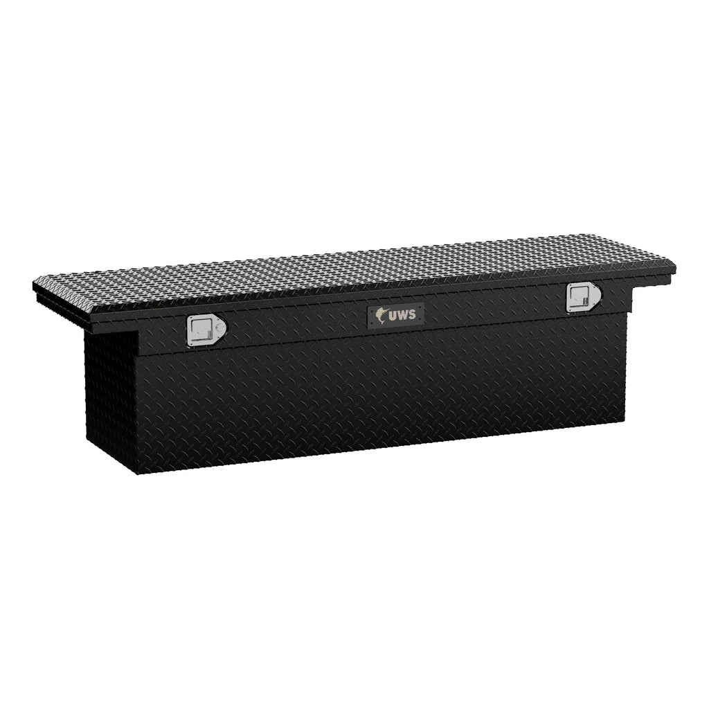 Gloss Black Aluminum 69" Deep Truck Tool Box Low Profile (LTL Shipping Only)