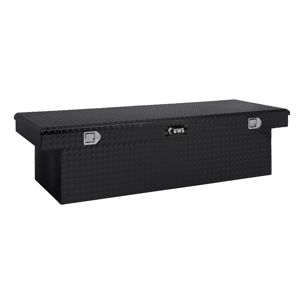 Gloss Black Aluminum 72" Deep Extra-Wide Crossover Truck Tool Box