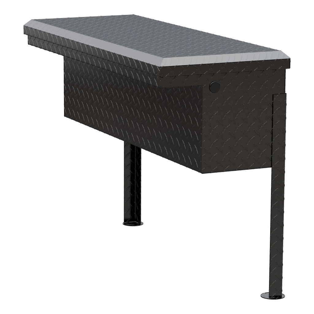 Gloss Black Aluminum 36" Truck Side Tool Box Low Profile (LTL Shipping Only)