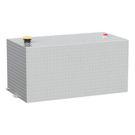 100-Gallon Rectangle Bright Aluminum Transfer Tank