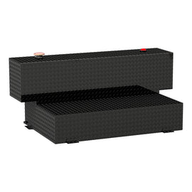 Gloss Black Hammerhead-Style 100-Gallon Aluminum L-Shape Transfer Tank