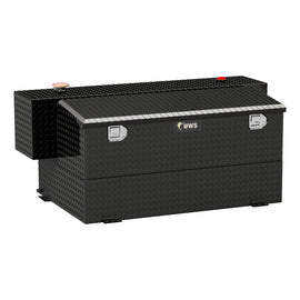 Gloss Black Hammerhead-Style 100-Gallon Aluminum Combo Transfer Tank