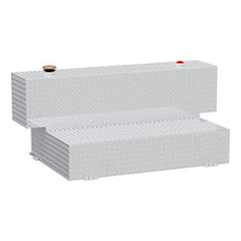 Load image into Gallery viewer, Hammerhead-Style 100-Gallon Bright Aluminum L-Shape Transfer Tank