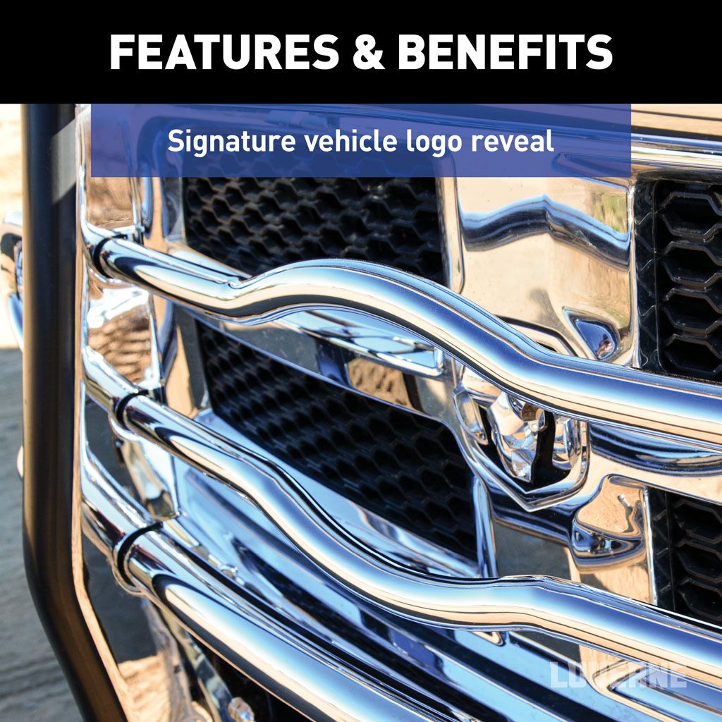 Chrome Steel 2" Tubular Grille Guard #202175-202176