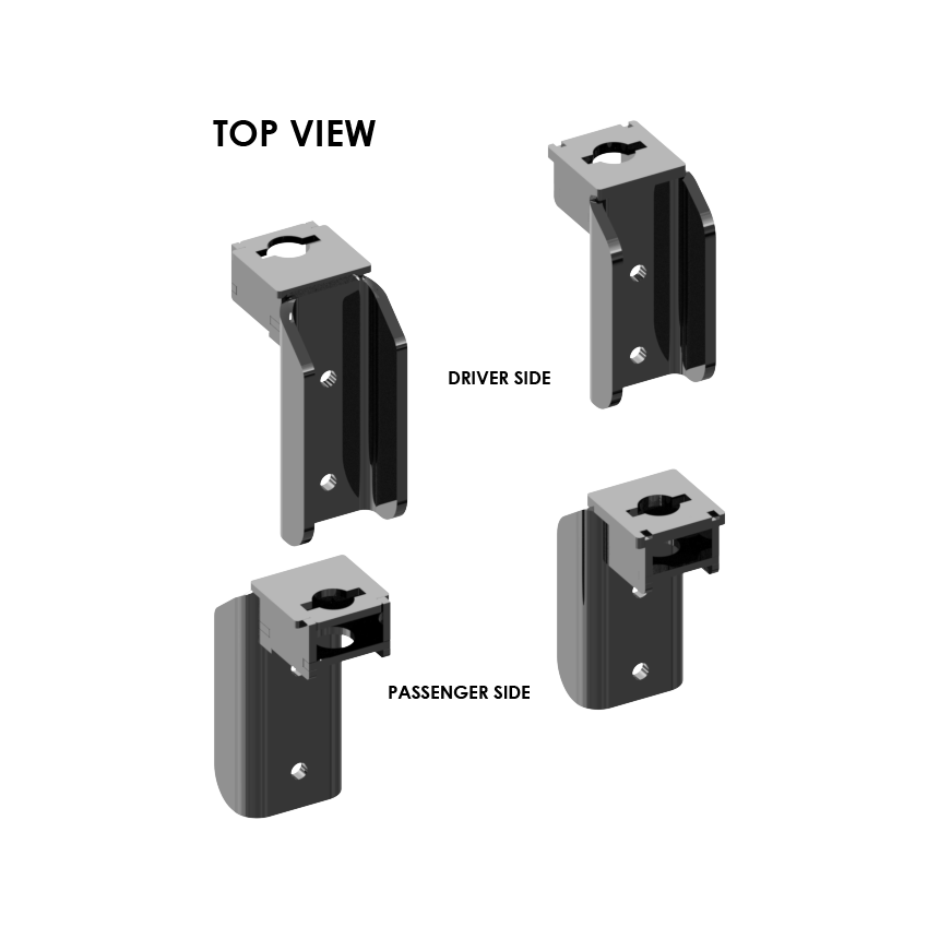 ISR Series SuperRail 18K Custom Mounting Kit for 1999-2010 GM 2500 & 3500 Trucks #PLR2326