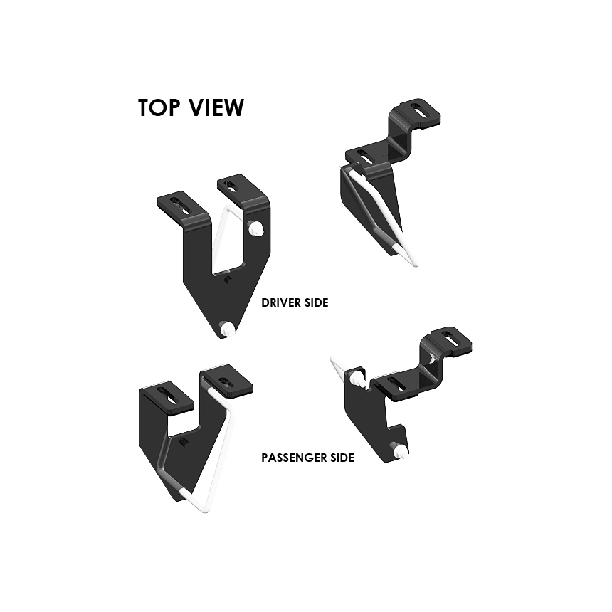 ISR Series 20K Custom Mounting Kit for 2013 Ram 2500 Trucks #PLR2740