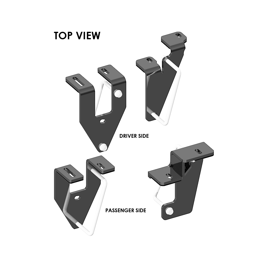 ISR Series 20K Custom Mounting Kit for 2013-2020 Ram 3500 Trucks #PLR2742