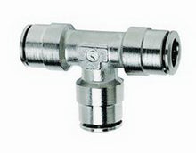Load image into Gallery viewer, Coupler Fitting Union Tee 1/4 Inch Tubing Package of 25 #3025