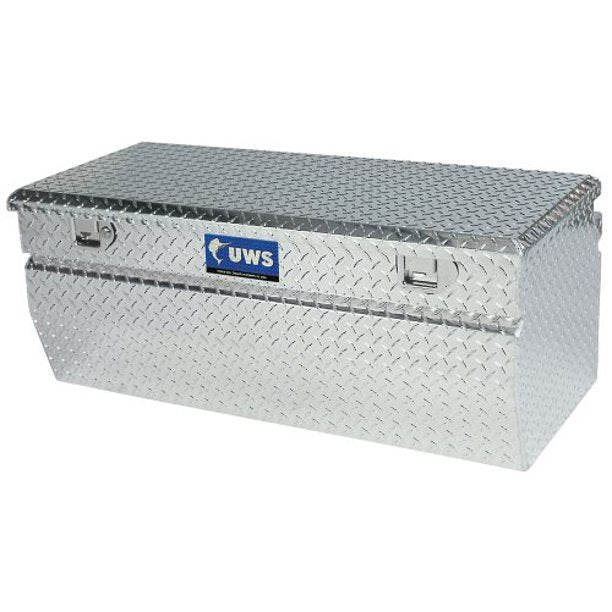 Tool Box; Chest; Single Lid; Diamond Tread; Bright; Aluminum #TBC-36