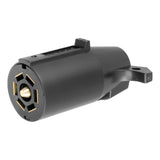 7-Way RV Blade Connector Plug (Trailer Side, Black Plastic, Packaged) #58141