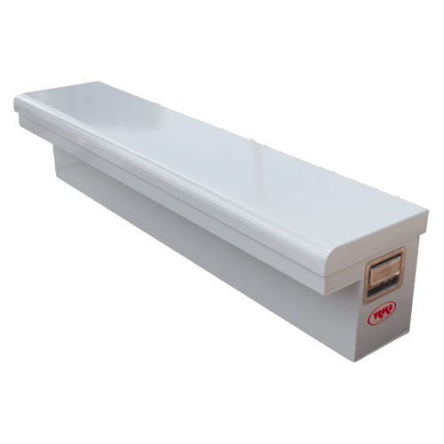 61" Low Profile Steel Side Box )White) #61SLP