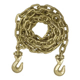 16' Transport Binder Safety Chain with 2 Clevis Hooks (18,800 lbs., Yellow Zinc) #80306