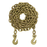 20' Transport Binder Safety Chain with 2 Clevis Hooks (18,800 lbs., Yellow Zinc) #80307