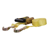 14' Yellow Cargo Strap with J-Hooks (1,667 lbs.) #83036